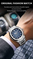 Reloj De Pulsera De Lujo PENGAGAR 2024 Para Hombre Resistente Al Agua Cuadrado Acero Inoxidable Luminoso Fecha Cuarzo Moda Casual - details 13