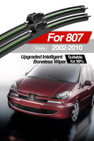 LimpiaParabrisas Anteojos Delantero Para Peugeot 807 2002-2010 Pares Accesorios De Ventanas Material De Goma Natural Intelligent Boneless Wiper Tamaño Original Del Coche - details 0
