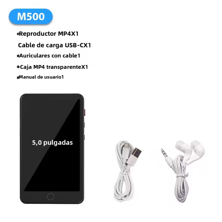Deelife MP4 Player Con Pantalla Táctil IPS De 5 Pulgadas Bluetooth Android WiFi Grabador De Música Hifi Y Cámara Trasera Reproductor De Vídeo MP3 - 1