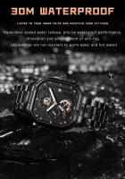 Reloj De Pulsera Deportivo Para Hombre POEDAGAR Lujo Nueva Marca Cuarzo Impermeable Luminoso Cronógrafo Date Con Correa De Acero Inoxidable Estilo Casual - details 7