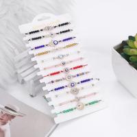 12 pulseras de ojo malvado multicolor, pulseras mexicanas, cuentas de ojo malvado, amuleto de protección contra el mal de ojo, tobilleras, pulsera para mujeres y hombres - details 1