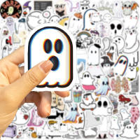 100pcs Pegatinas De Fantasma Lindo Impermeables Para Botella De Agua Y Portátil Pegatinas Pequeñas De Fantasma Divertido Para Decoración - details 1