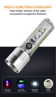 MiniLinterna De Cadena Multiusos Recargable Rápida Impermeable Con Luz Fluorescente Magnética Para Camping Y Defensa - details 0