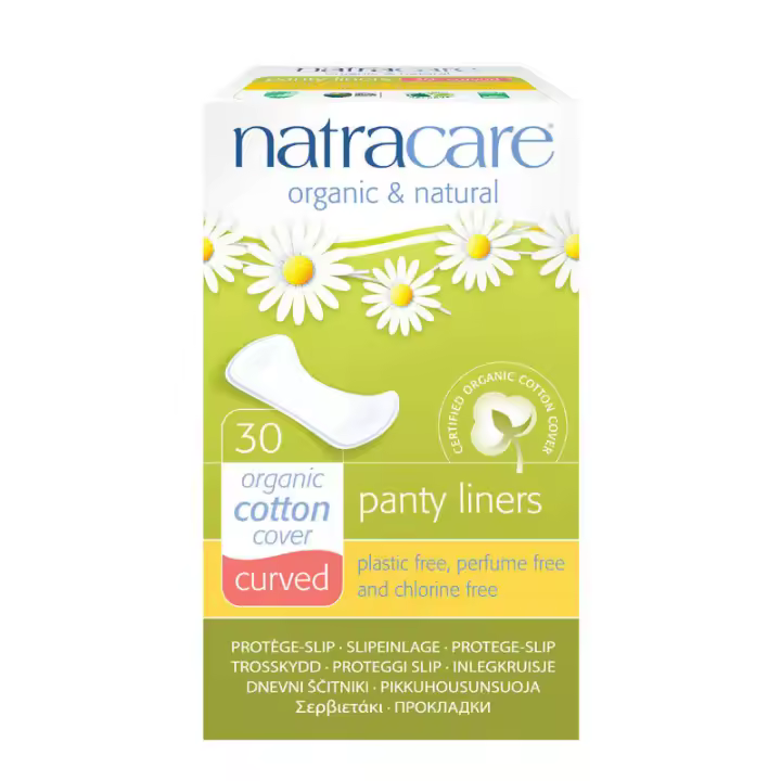Salvaslip curvado Bio 30 unidades Natracare Bioclub - 1