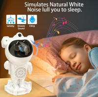 Proyector De Luz Estelar Astronauta LED Para Ambiente De Dormitorio Luz Nocturna Aurora Luna Con Altavoz Bluetooth Accesorios - details 3