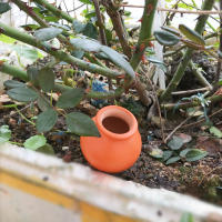 1Pc Sistema De Riego Automático De Cerámica Portátil Para Cultivo De Macetas Dispositivo De Agujero Para Verter Y Medir El Agua - details 6