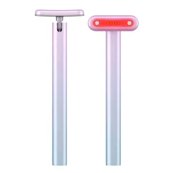 Masajeador De Ojos Y Cara EMS Microcorriente Con Terapia De Luz Roja Dispositivo De Belleza RF Para Antiarrugas Y Tensión De Piel - 1