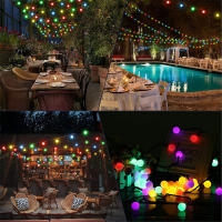 1Pack Luces De Cadena Solar Para Jardín Globos De Navidad Impermeables 8 Modos Decoración De Bodas Y Navidad Al Aire Libre - details 4