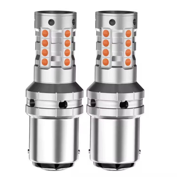 Luces De Freno LED 2x P21/5W BAY15D Canbus Para Hyundai Accent Creta Elantra I10 I20 I30 Ix20 Ix35 Santa Fe Sonata 6 Tucson Solaris - 1