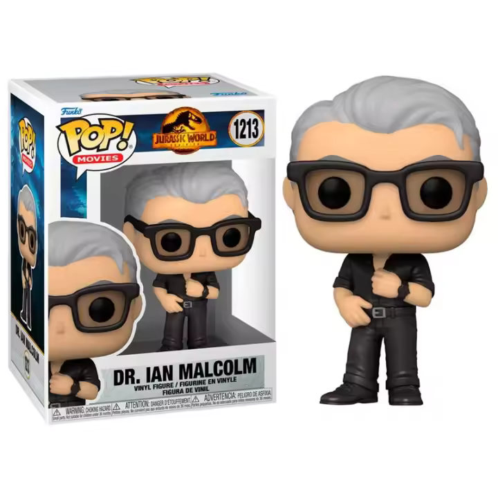 Figura Pop Jurassic World 3 Dr. Ian Malcolm-Figura de Vinilo Coleccionable - Idea de Regalo- Mercancia Oficial - Juguetes para Niños y Adultos - Movies Fans - Muñeco para Coleccionistas y Exposición - 1