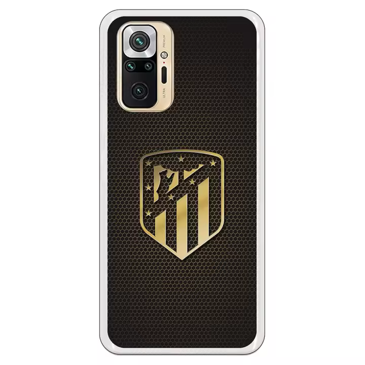 Funda original compatible con Xiaomi Redmi Note 10 Pro/Pro Max - Atlético de Madrid Escudo Oro - 1