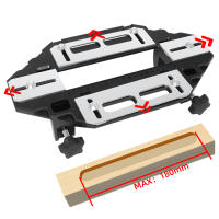 Kit De Instalación De Juego Para Aberturas De Agujeros Y Ranuras En Madera Herramienta De Carpintería Aluminio Base De Router Y Cortador De Fresadora - details 3