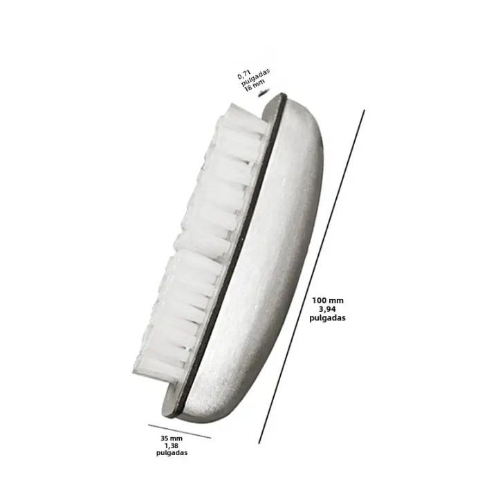 Cepillo De Limpieza Para Cocina De Acero Inoxidable Y Nylon Herramienta De Limpieza Para Frutas Vegetales Tazas Y Utensilios De Cocina - 1