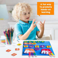 Juguetes Montessori Para Niños Números De Dedos De Terciopelo Juego De Matemáticas Para El Aprendizaje Temprano Desarrollo De Inteligencia Para Bebés Y Niños Pequeños Ayuda Docente - details 0