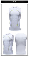 Top De Compresión Para Hombre Camiseta Sin Mangas Para Correr En La Gimnasio Ropa Deportiva Secado Rápido Fitness Vestido De Musculación Para Ejercicio - details 6