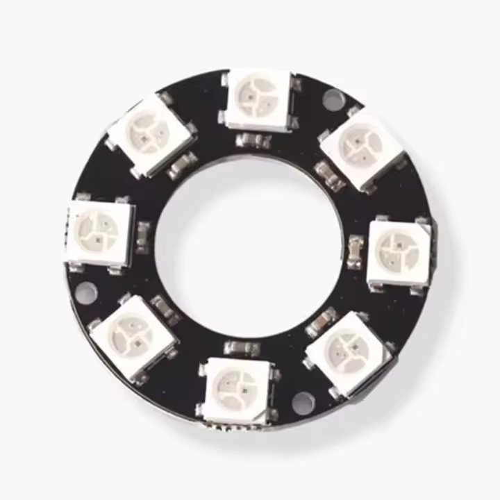 Anillo De LED RGB Individualmente Direccional 5V NeoPixel Para Arduino WS2812 Lámpara Controlada Por Driver De Color Completo Decorativa Portátil Para El Hogar - 1