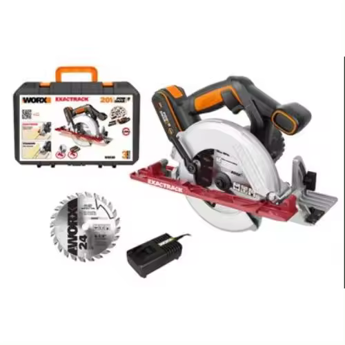 Sierra circular WORX exactrack 165mm 20v (1 bateria 2.0ah) - 1