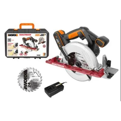 Sierra circular WORX exactrack 165mm 20v (1 bateria 2.0ah) - 1