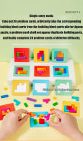 Juego De Rompecabezas Interactivo En Escritorio Para Dos Personas Tangram Matemáticos Juguetes De Bloques De Construcción Tablero Juego De Colores Y Formas Para Niños Regalos - details 3