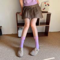 Calcetines Medio Tubo Disney Sanrio Kuromi Para Mujer Color Morado Algodón Peinado Dibujos Animados Lindos Hechicera Calcetines - details 25