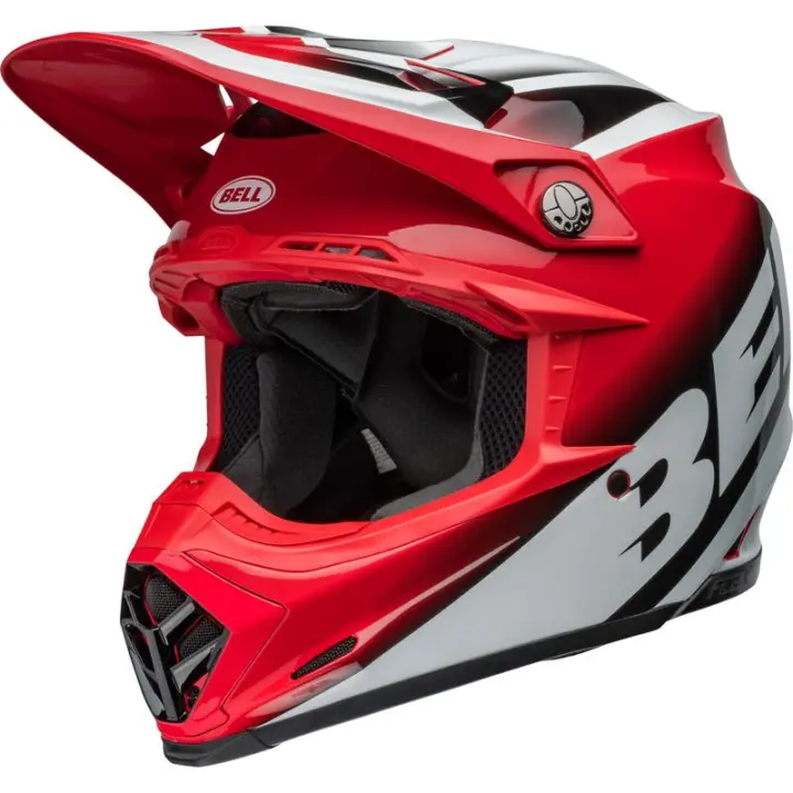 Casco BELL cross Moto-9S Flex - Rail Gloss Red/White TALLA L - 1