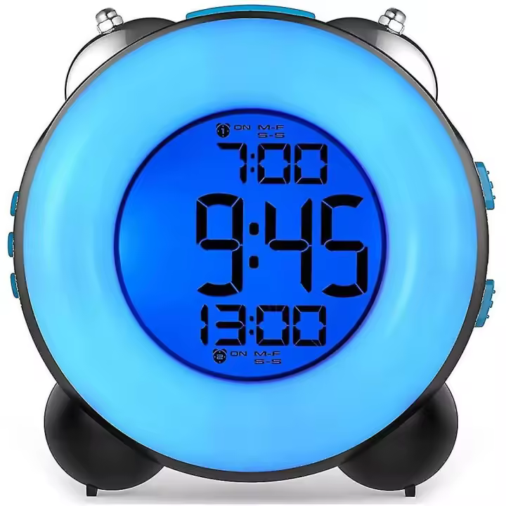 ZVD Loud Alarm Clock For Heavy Sleepers With Optional Alarm Dual Alarm Setting Snooze Function(full Body Blue) - 1