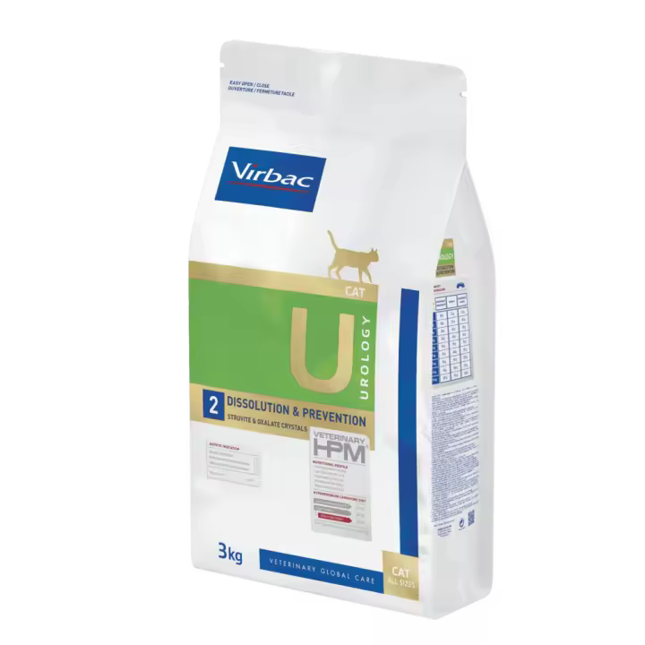 Virbac U2 Veterinary HPM Urology Dissolution & Prevention Gatos - 1