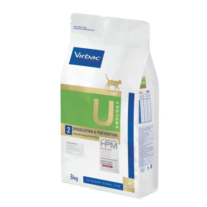 Virbac U2 Veterinary HPM Urology Dissolution & Prevention Gatos - 1