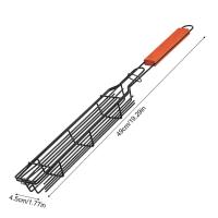 Cesta De Barbacoa Portátil De Acero Inoxidable Y Antideslizante Para Asador Herramientas De Barbecue Para Carne Y Hamburguesas - details 1