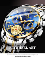 Reloj De Pulsera De Lujo Para Hombre FNGEEN Reloj De Cuarzo Resistente Al Agua En Acero Inoxidable Y Oro Estilo Business Con Display Numeral Romano - details 5