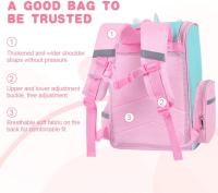 Mochila para Niños, mochila Escolar para niños, mochila de Unicornio con espalda achilchada y Correa ajustables, mochila para niños de gran capacidad, para Primaria, Jardín de Infantes - details 3