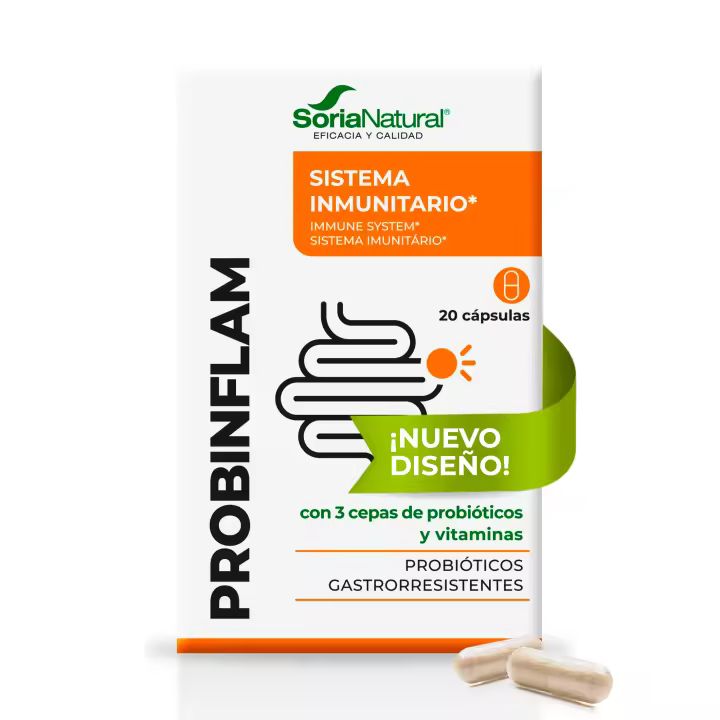 Soria Natural Probinflam – Ayuda a Proteger la Mucosa Intestinal - Salud del Intestino - Caja con 20 Cápsulas de 450mg - 1