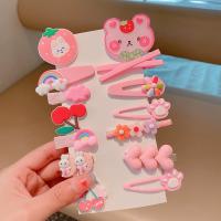 Juego De 14 Clips De Pelo Para Bebé Niña Clips De Silicona Suave Estilo De Moda Clips De Pico De Pato Clips Laterales Dulces Y Tiernos Accesorios Para El Cabello - details 4