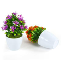 1pc Artificial Potted Plant Small Bonsai Flowers Pot Simulated Tree Ornaments Decoración Para Mesa De Oficina Hotel Hogar Boda - details 7