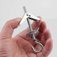 2Pcs Gancho Rotativo Para Techo Metálico Reutilizable Con Resorte Toggle Para Colgar Lámparas Colchas Y Decoración De Fiesta - details 9
