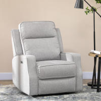 HOMCOM Sillón Reclinable Eléctrico Sillón Relax de Salón con Reclinación hasta 150° Reposabrazos y USB Carga 136 kg Sofá Reclinable para Salón Oficina Dormitorio 84x92x104 cm Gris - details 1