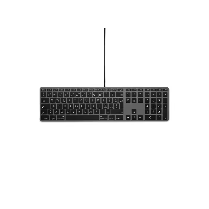 Lmp Teclado USB con 110 Teclas y Cubierta Superior de Aluminio - Italiano - Gris Espacial - 1