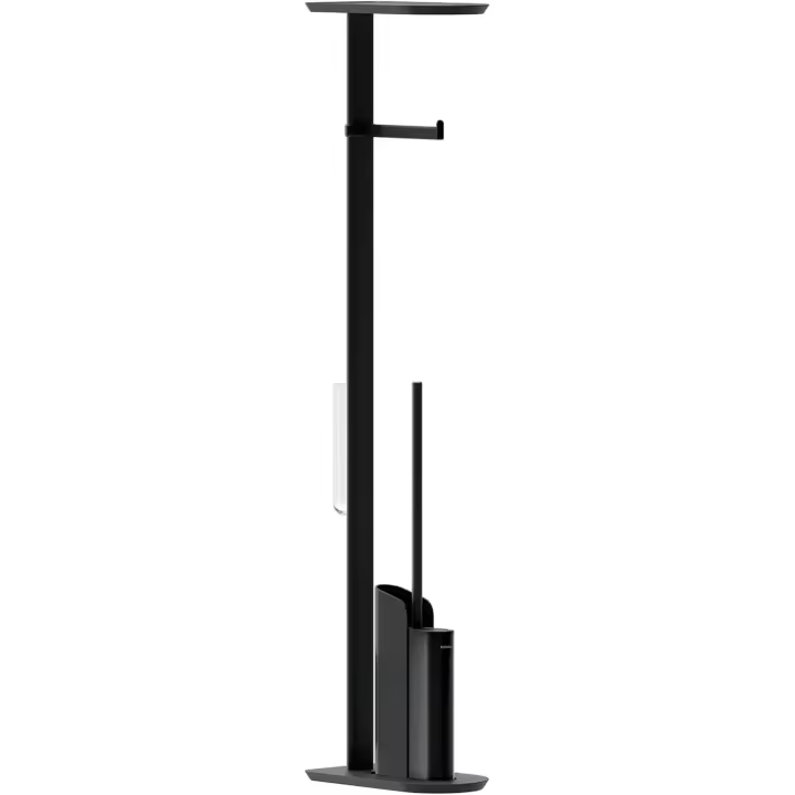 Cosmic Escobillero de Silicona con Portarrollos para Baño Colección Flat Slim - 1