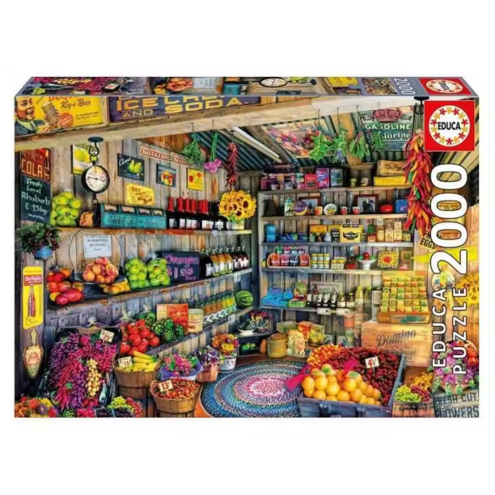 Puzzle 2000 piezas Tienda de Comestibles Educa Borras - 1