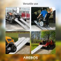 Arebos 2X Rampa Plegable  Rampas de Carga 400 kg MAX.  Rampa Plegable para Moto y rampa de Acceso  Acero  Plegable - details 6