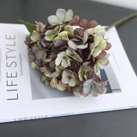 Hiedra Artificial De Otoño Estilo Retro Para Decoración De Mesa De Comedor Hogar Boda Hotel Flor De Imitación De Seda Hydrangea - details 11