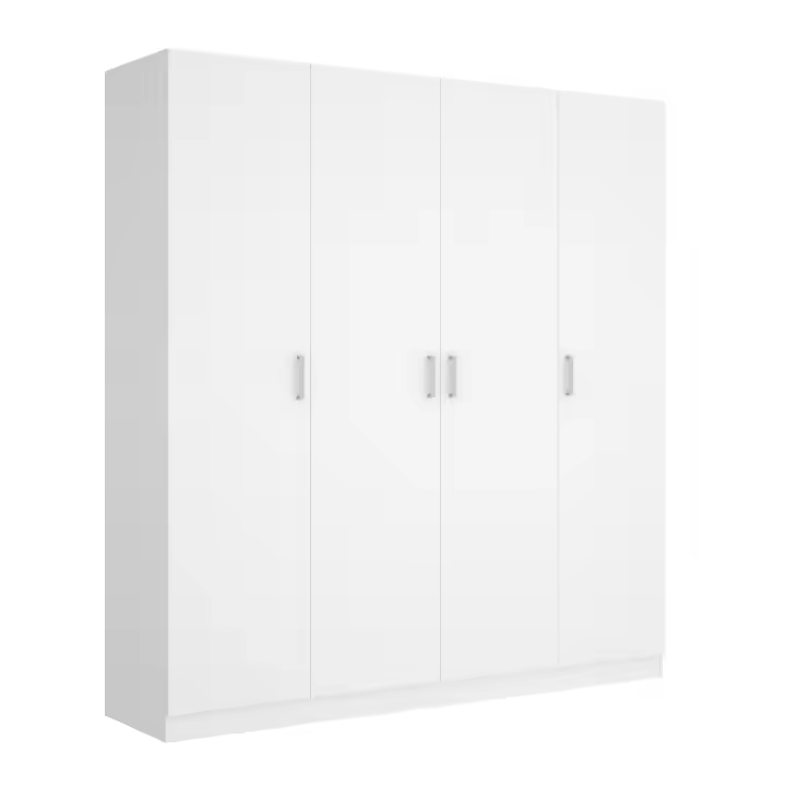Armario 4 Puertas Baltik Blanco - Armario Grande 215x200x52 cm Armario para dormitorio - Fabricado en España - Melamina Alta calidad - Somnia Descanso - 1