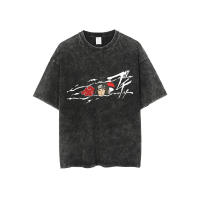 Camiseta De Algodón Retro Para Hombre Y Mujer Camiseta Gráfica De Anime Casual De Verano Oversized Estilo Harajuku Streetwear - details 10