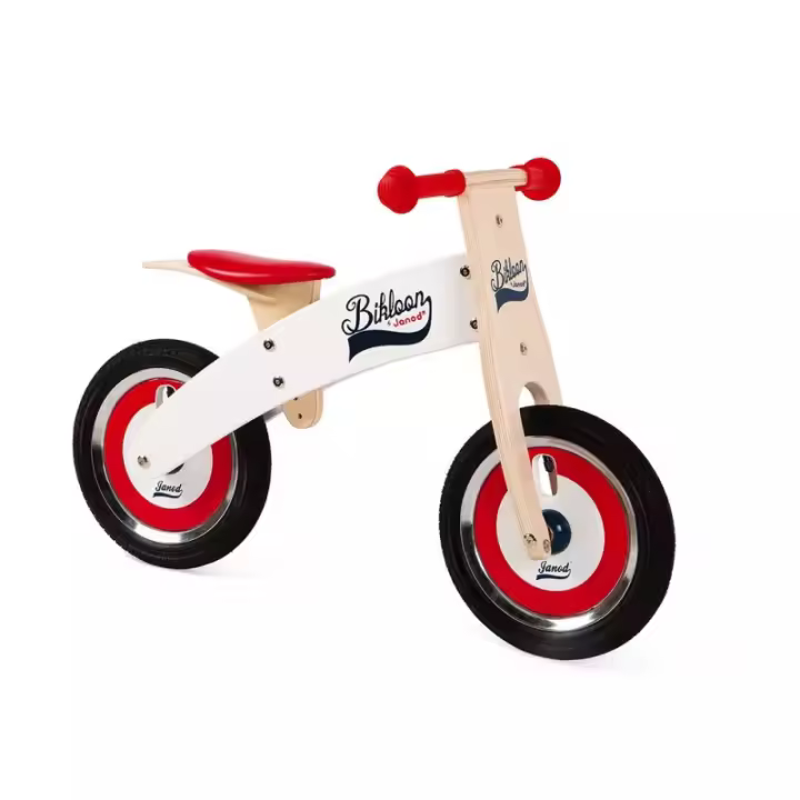 Bicicleta Janod Sin pedales Bikloon Rojo y Blanco - 1