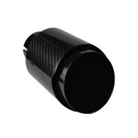 Tubo De Escape Para Coche Universal En Fibra De Carbono Y Acero Inoxidable Negro Brillante Tela Twill Mate Y Liso Tamaño Único - details 5