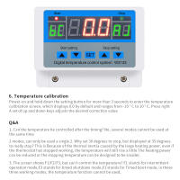 Termostato Digital W3103 Control De Temperatura Alta Potencia 5000W 30A Con Sensor Para Calor Y Frío AC 110-220V Para El Hogar - details 9
