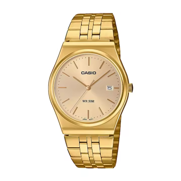 Casio MTP-B145G-9AVEF - Reloj de Hombre con Correa de Acero Inoxidable, Acabado IP y Fecha - 1