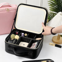 Estuche De Maquillaje LED Con Espejo Y Luces Capacidad Grande Sensación Premium Estuche De Luxo Para Cosméticos Estilo Inglés - details 3
