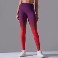 Leggings De Yoga Con Control De Abdomen Y Cambio Gradual High Waisted Para Mujer Fitness Running Entrenamiento Sin Costuras - details 38