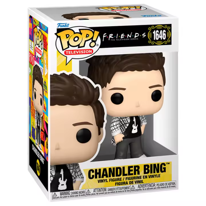 Figura Pop Friends Chandler Bing-Figura de Vinilo Coleccionable - Idea de Regalo- Mercancia Oficial - Juguetes para Niños y Adultos - Movies Fans - Muñeco para Coleccionistas y Exposición - 1